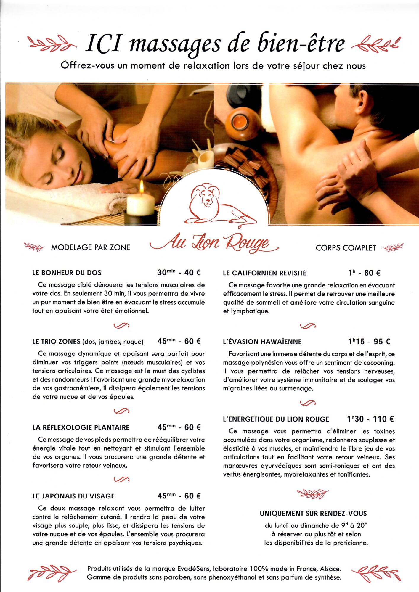 Nouveauté : Offre de Massages ! Bartenheim 0